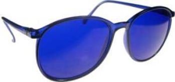 ROUND Style Color Therapy Glasses Indigo UV 400