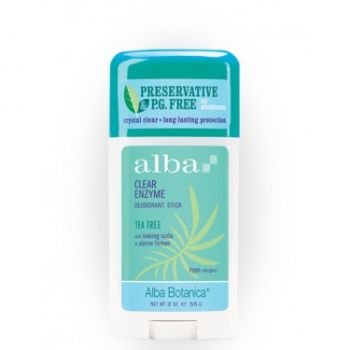 Alba Botanica, Clear Enzyme Deodorant Stick, Tea Tree, 2 oz (57 g)