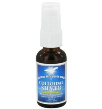 Natural Path Silver Wings, Colloidal Silver, Spray, with Aloe and Tea Tree Oil, 125 ppm, 1 oz