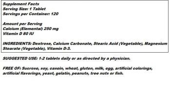 Kirkman 950+ Calcium with Vit D-3 250 mg 120 chews