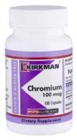 Kirkman`s Chromium 100 mcg. Hypoallergenic Capsules 100 3 box value pack