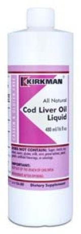 Kirkman`s Cod Liver Oil 16 oz Liquid 3 box value pack