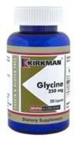 Kirkman`s Glycine Hypoallergenic 250 mg 200 Capsules 3 box value pack