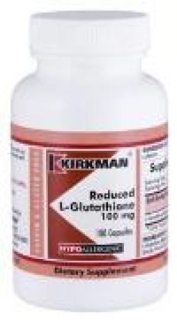 Kirkman`s L-Glutathione 100 mg. 100 Capsules 3 box value pack