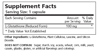 Kirkman`s L-Glutathione 100 mg. 100 Capsules 3 box value pack
