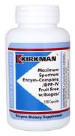 Kirkman`s Maximum Spectrum Enzym-Complete/DPP-IV™ Fruit Free w/Isogest® 120 capsules 3 box value pack