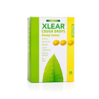 Xlear, Honey Lemon Sugar Free Cough Drops
