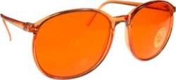ROUND Style Color Therapy Glasses Orange UV 400