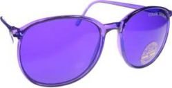 ROUND Style Color Therapy Glasses Violet (Purple) UV 400