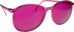 ROUND Style Color Therapy Glasses Magenta (Rose) UV 400