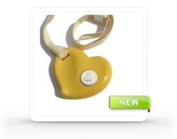 KidCompanions Yellow/White Heart 18'' (~45 cm)