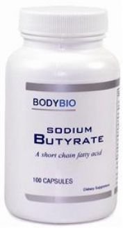 BodyBio`s Butyrate (Sodium Potassium) 500 mg 100 capsules