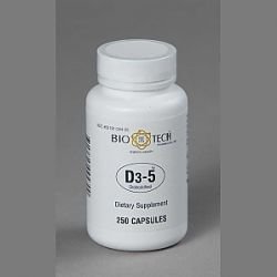 Bio-Tech`s D3-5 5 000 IU 250 capsules