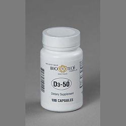 Bio-Tech`s D3-50 50 000 IU 100 capsules