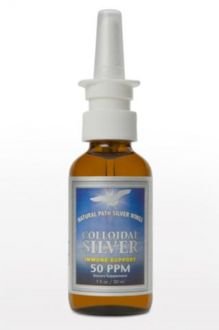 Natural Path Silver Wings, Colloidal Silver, Vertical Spray, 50 ppm, 1 oz