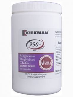 Kirkman 950+ Mag Bisglycinate Chelate 250 vegcaps