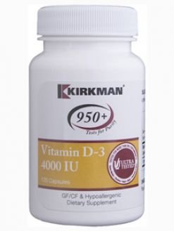 Kirkman 950+ Vitamin D-3 4000 IU 120 caps