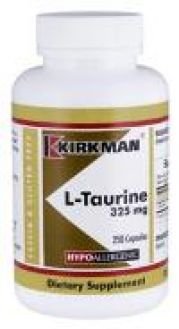 Kirkman`s Hypoallergenic Taurine 325 mg 250 Capsules 3 box value pack