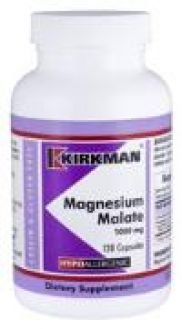 Kirkman`s Magnesium Malate Hypoallergenic 1000 mg 120 Capsules 3 box value pack