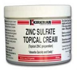 Kirkman`s Zinc Sulfate Cream 4 oz 3 box value pack