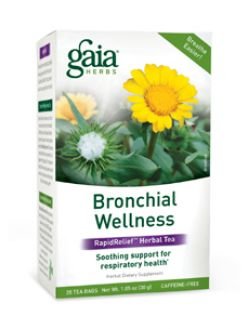 GAIA, BRONCHIAL WELLNESS HERBAL TEA 20 BAGS