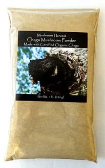Mushroom Harvest, Chaga Powder 1 lb. Cert. Organic