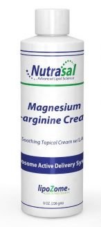 Nutrasal`s Liposomal Cream with Magnesium and L-arginine 8 oz (226 g)