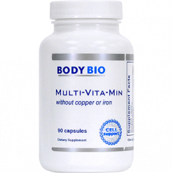 BodyBio`s Multi-Vita-Min w/o Copper or Iron 90 cap