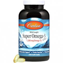 Carlson Labs Super Omega-3 Gems 1200 mg 250 softgels