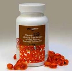 VC's 2000 IU Vitamin D3 in Wild Salmon Oil 180 Softgels Capsules